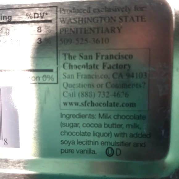 Washington State Penitentiary Chocolate Tin - Picture 2 of 3